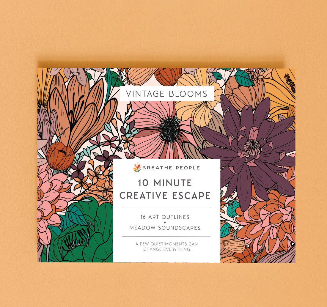 10 Minute Creative Exercise - Vintage Blooms