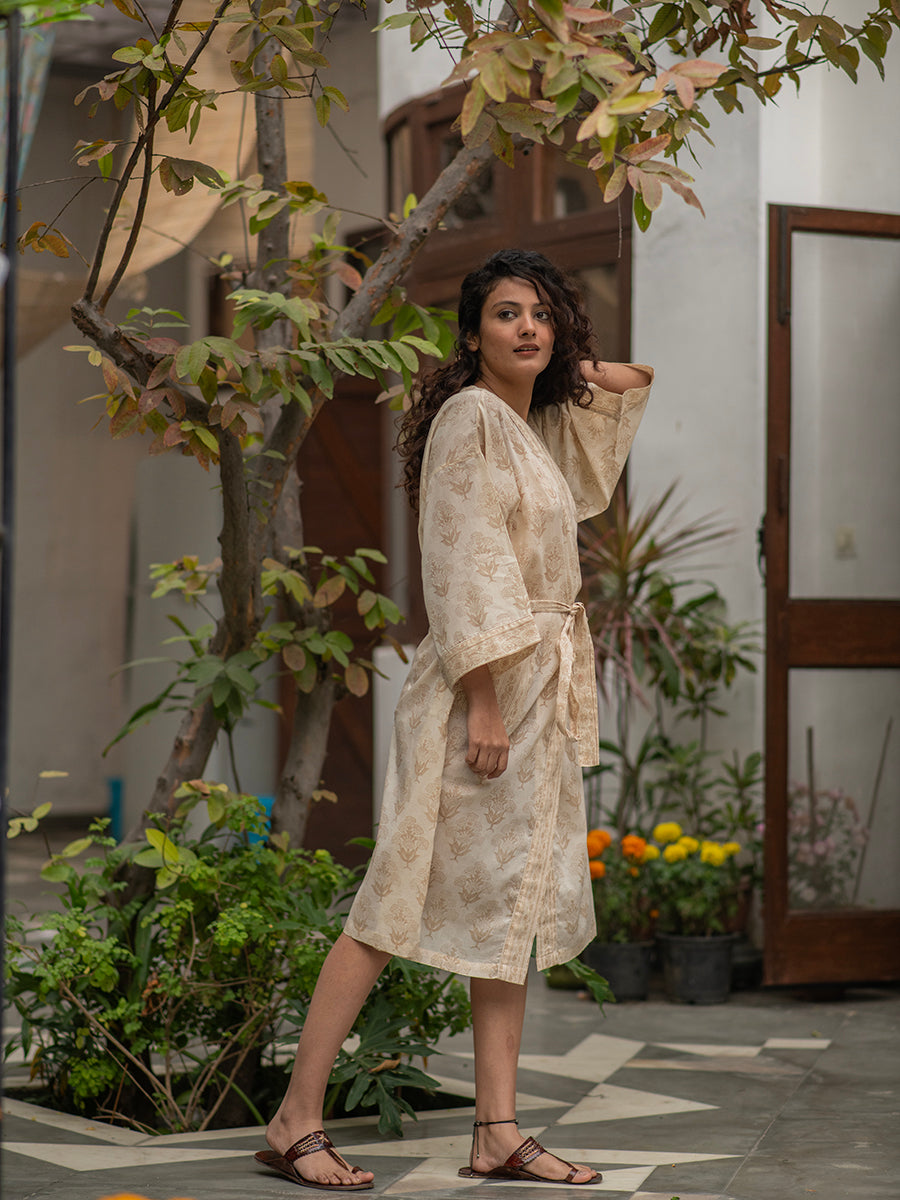 Coffee Block Kimono