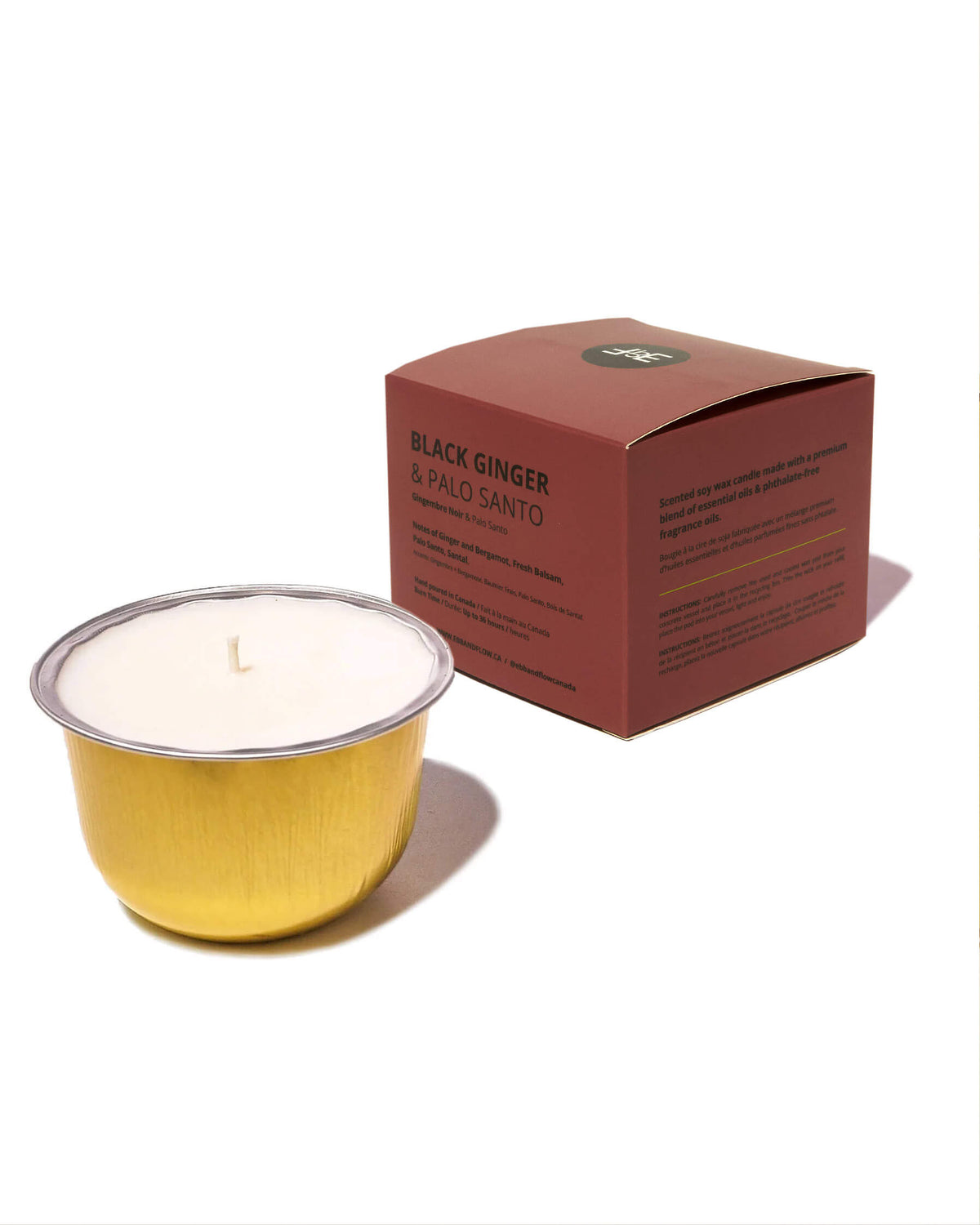 Ginger & Palo Santo -  CandlePod ™ Soy Wax Candle Refill