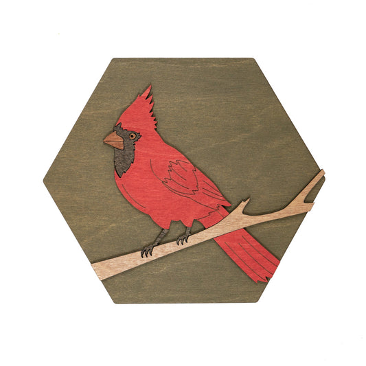 Northern Cardinal (Male) Wall Art