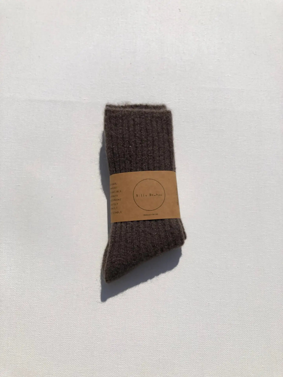 Royal Angora Cabin Socks - Neutrals