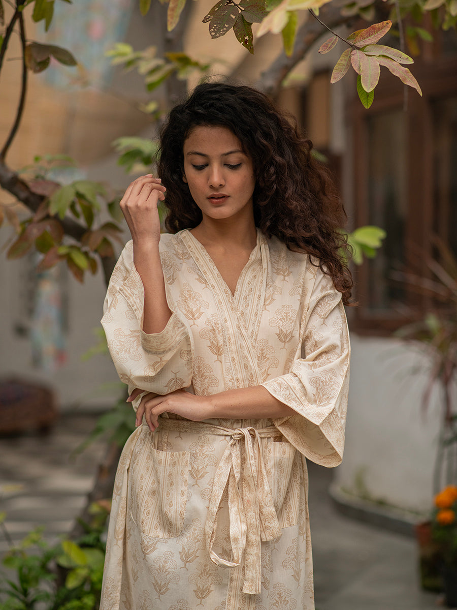 Coffee Block Kimono