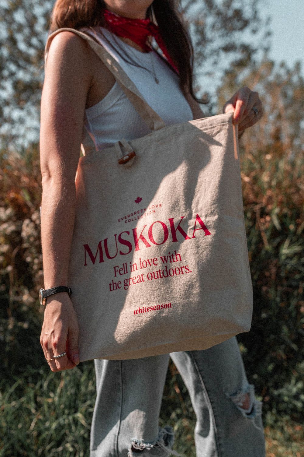 Muskoka Evergreen Love Toggle Tote - Limited Edition