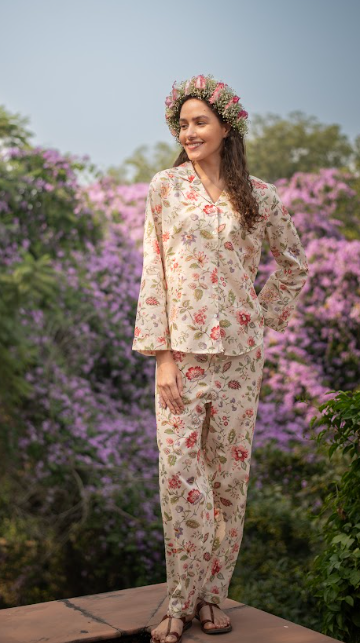 Primrose Floral Cotton Pajamas
