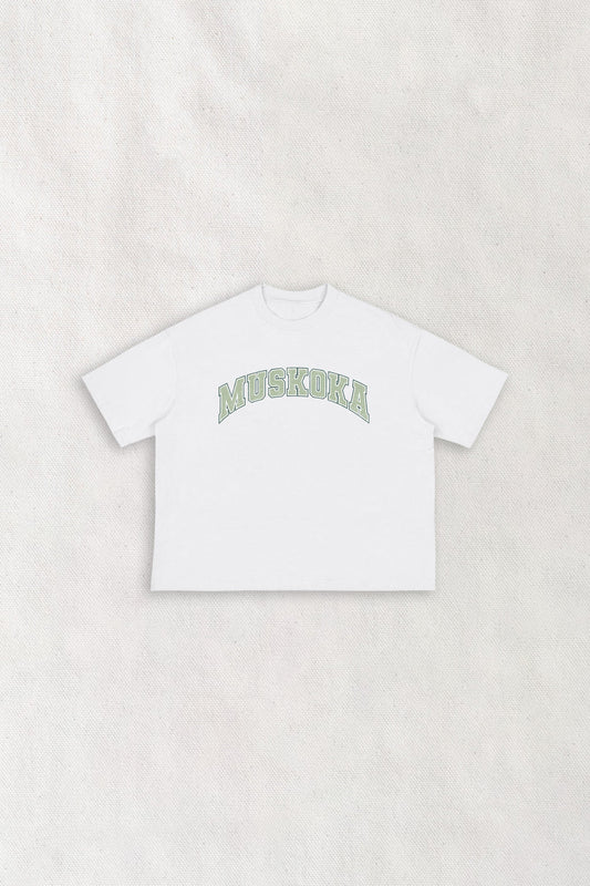 Muskoka Boxy Boyfriend Vintage Varsity Tee