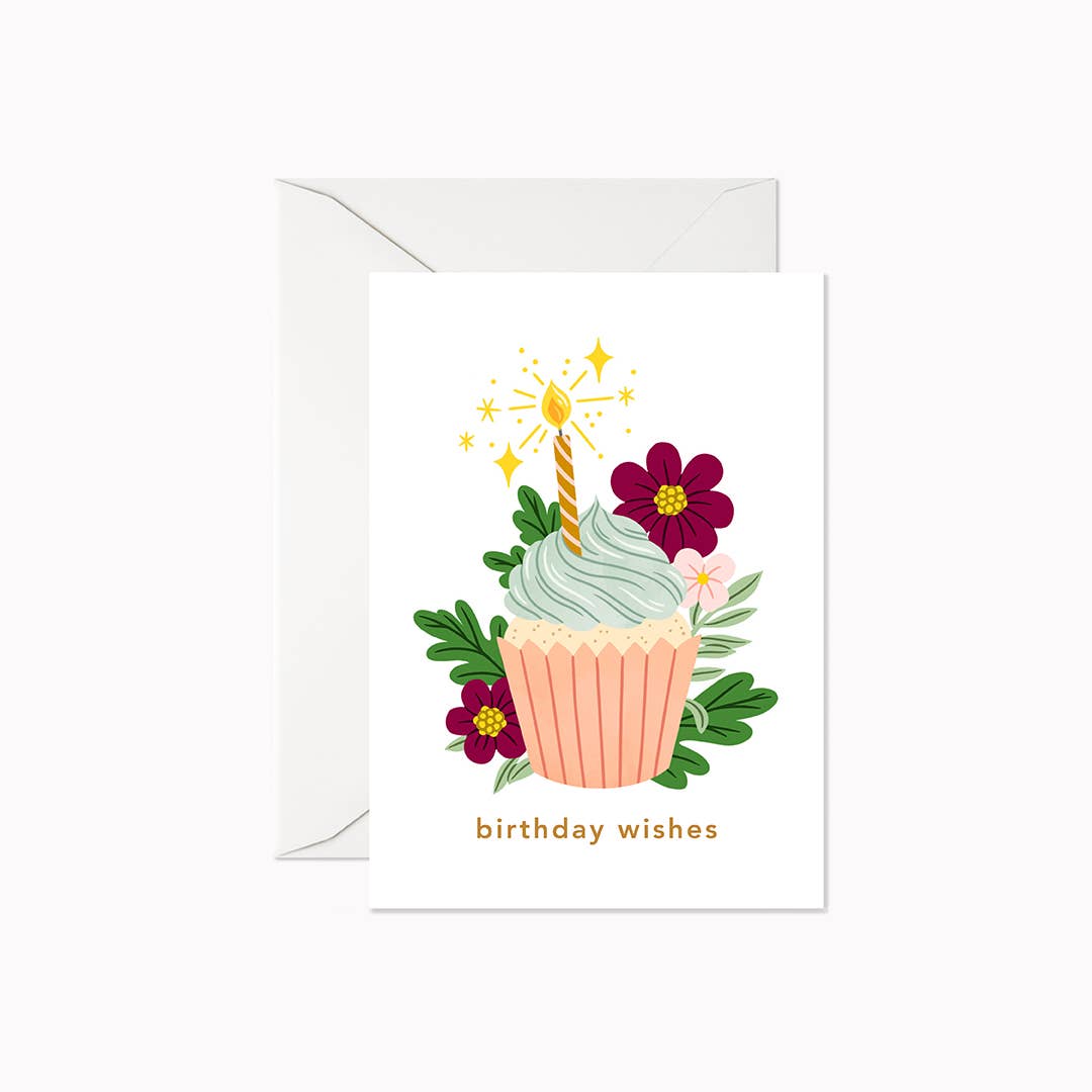 Birthday Wishes Cupcake | Mini Card